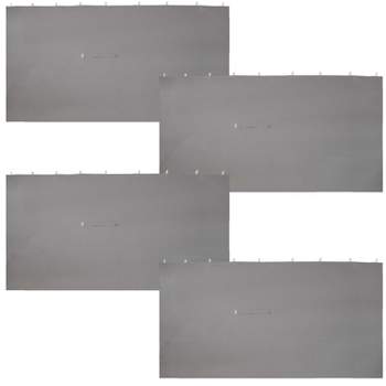 Sunnydaze Gazebo 4-Piece Polyester Sidewall Set for 10' x 13' Soft Top Rectangle Patio Gazebo - 125" W x 77" H