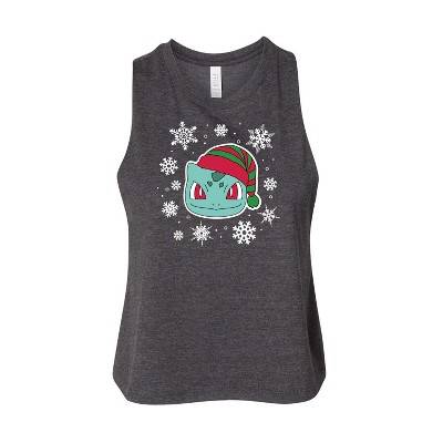 Women's - Pokémon - Bulbasaur Snowflakes Graphic Racerback Tank