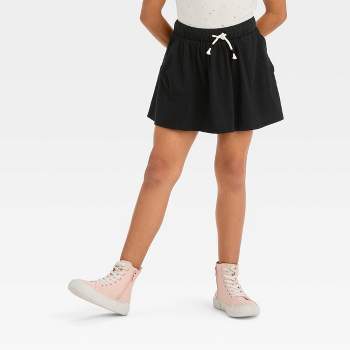 Girls' Knit Pleated Tennis Skirt - Art Class™ Black Xs : Target