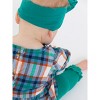 RuffleButts Baby Girls Woven Long Sleeve Bubble Romper - 3 of 4