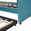 NicBex Twin Size Upholstered Daybed Modern Wooden Bed Frame with Trundle for Bedroom, Living Room, No Box Spring Required, Space Saving - 4 of 4