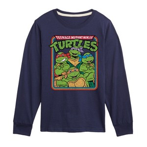 Boys' - Teenage Mutant Ninja Turtles - Retro Group Long Sleeve Graphic T-Shirt - 1 of 4