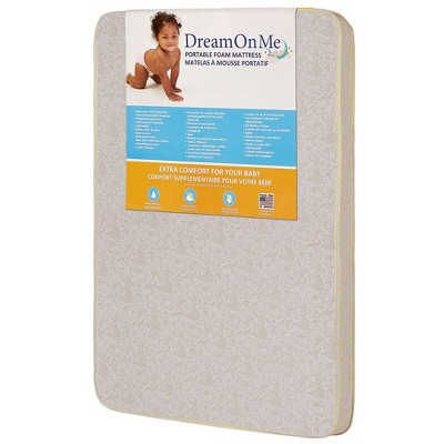 Dream On Me 3" Fiber Playmat, Excellent Comfort & Support, Waterproof Vinyl Cover, Greenguard Gold Certified