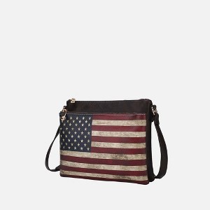 MKF Collection Madeline Printed Flag Vegan Leather Crossbody Bag by Mia K - 1 of 4