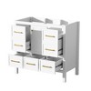 Gulches 36" Bathroom Vanity without Sink, Solid Wood Frame, Freestanding Storage Cabinet with 5 Drawers - 4 of 4