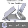 Whisen Kids Desk and Chair Set, Drafting Table Desk Set with Adjustable Height, 40-Degree Tiltable Children Desktop - 4 of 4