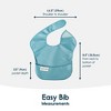 Tiny Twinkle Mess-Proof and Waterproof Baby Food Bib for Boys or Girls, Machine Washable and BPA-Free w/Adjustable Closure - 3 of 4