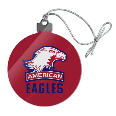 American University Eagles Logo Acrylic Christmas Tree Holiday Ornament