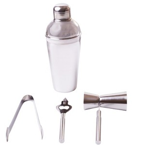 Sol Living Stainless Steel Cocktail Shaker Gift Set - 1 of 4