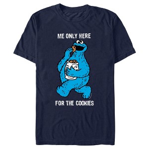 Men's Sesame Street Me Only Here for the Cookies T-Shirt - 1 of 4
