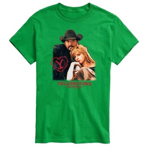 Men's - Yellowstone - Rip And Beth Montana Valentine Short Sleeve Graphic T-Shirt - 1 of 4