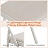 Metal Foldable Chair with Cushion and Non-Slip Feet Pads, Linen Party Chairs for Indoors and Outdoors, Meeting Room - 4 of 4
