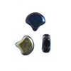 John Bead Matubo 50g Czech Glass 7.5mm Jet Full AB Ginko Leaf Beads - 2 of 2