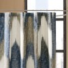 Cotton Shower Curtain Featuring a Modern Abstract Chevron Print - 4 of 4