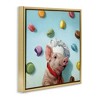 Stupell Industries Pig Chef with Playful Macarons, 25" x 25" - 3 of 4