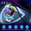 iMountek"90W 3-Port Fast Car Charger QC3.0 PD3.0 USB-C with Colorful Light for iPhone, iPad, Samsung, Pixel"Black - 3 of 4