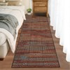 Washable Area Rug Soft Rugs for Living Room Modern Striped Non Slip Rug Geometric Checkered Foldable Print Mat - 2 of 4