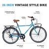 RISOKEYS 26 Inch Vintage Commuting Adult Cruiser Bicycle, 7 Speed Commuter Steel Frame Bike for Commuting to Work Shopping Hanging Out - 4 of 4