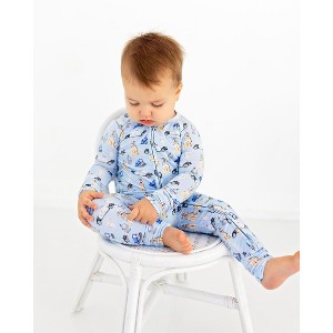Lev Baby Boys' Viscose from Bamboo Police Convertible Zipper Romper - 1 of 4