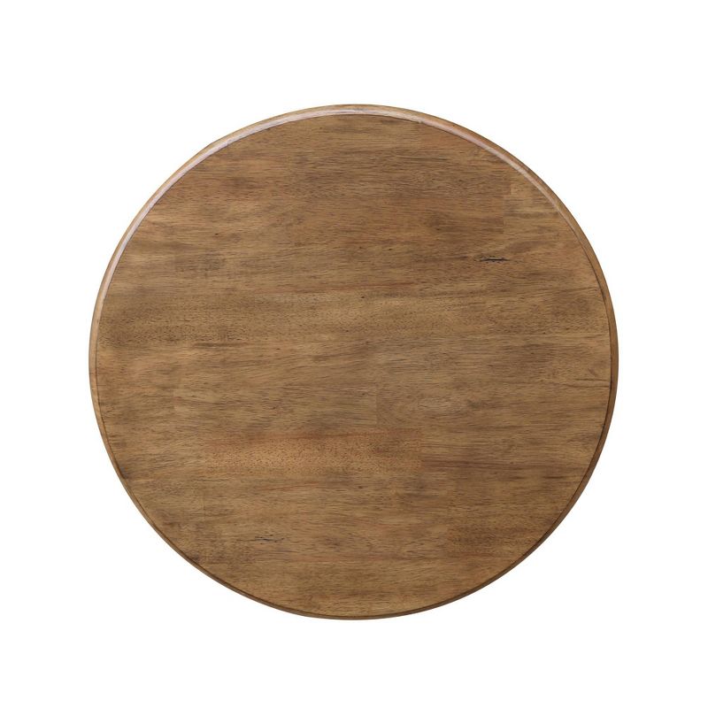 29&#34; Dining Height Wilson Round Pedestal Table Hickory Brown/Stone Gray - International Concepts, 5 of 8