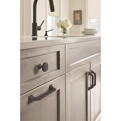 Matte Black Metal Cabinet Drawer Pull with Mounting Hardware