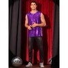 INSPIRE CHIC Men's Crew Neck Sleeveless Party Shiny Sequin Tank Top - 2 of 4