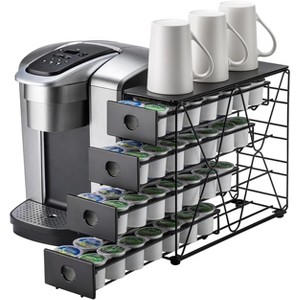 3-Tier K-Cup Holder for Countertop, 42-Pod Space-Saving Coffee Pod Organizer - 1 of 4