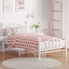 Twin Bed Frame with Heart Shaped Headboard and Tailboard, Platform Bed Frame, Heavy Metal Slat Support, Underbed Storage Space, No Box Spring Needed - 2 of 4