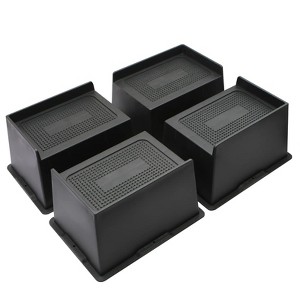 Aoibox Bed Risers 6 Inch Heavy Duty Furniture Lifts Blocks Support 6000 lbs Oversized Anti-Slip 4 Pack for Sofa Chair - 1 of 4