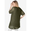 Jessica London Women's Plus Size Crochet Long Cardigan - 3 of 4