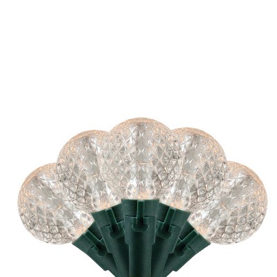 Penn Set of 180 White LED G30 Globe Christmas Lights - 60' Green Wire