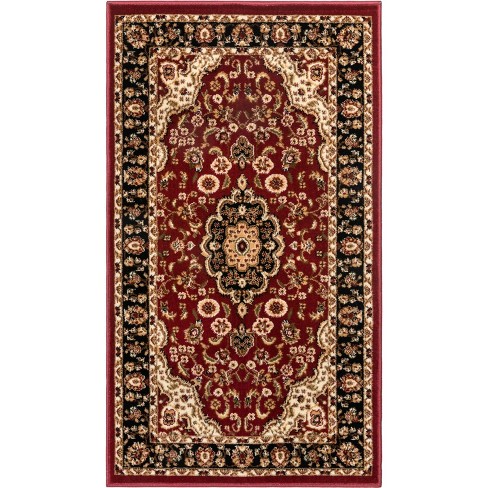 Traditional Oriental Formal Red Area Rug, Red Area Rug