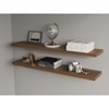 Vynxaria  47.3' Decorative Wall Shelf Set of 2 - Modern Floating Design - 2 of 4