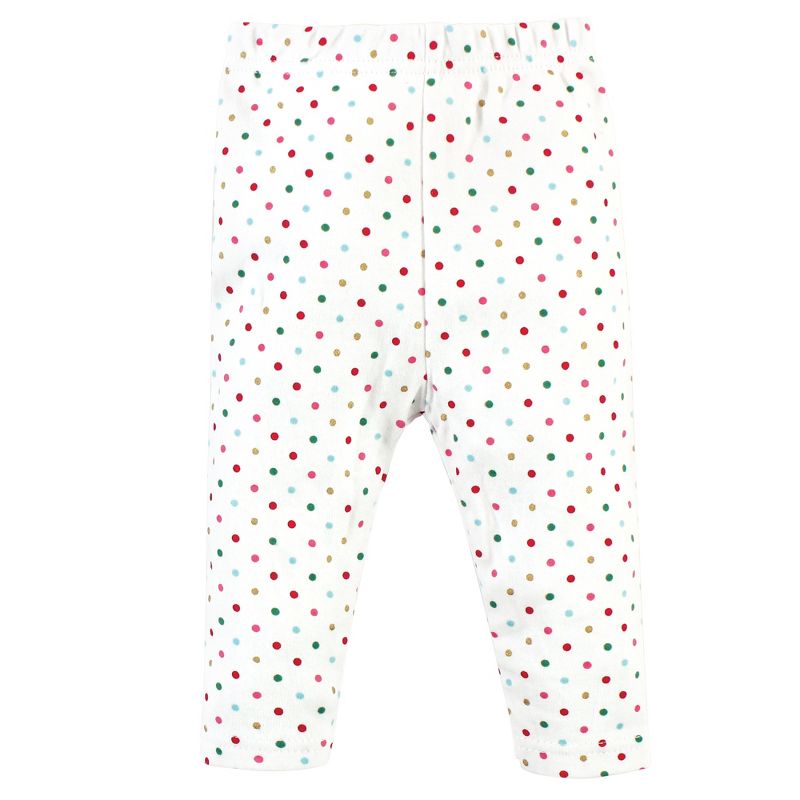 Hudson Baby Infant Girl Cotton Bodysuit, Pant and Shoe 3pc Set, Fa La Llama, 3 of 6
