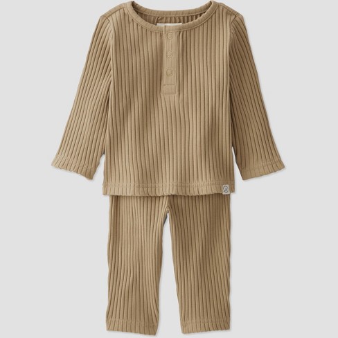 Little Planet By Carter s Organic Baby 2pc Ribbed Top And Bottom