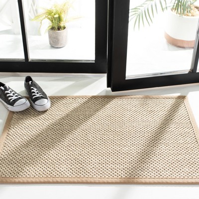 Coastal Charm Hand-Knotted Marble & Linen 59" Area Rug