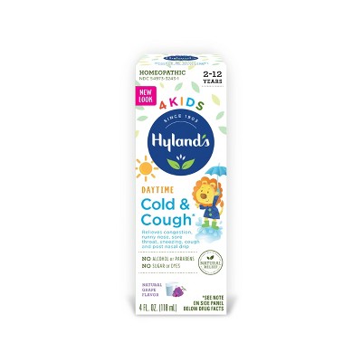 Hyland's 4 Kids Cold & Cough Daytime Syrup - Grape - 4 fl oz