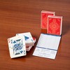Slickblue Canasta Card Game Set, Two Decks with Scorepads, Family Game Style, Standard Size, Red/Blue - 2 of 3