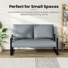 Hooseng 48.4" Loveseat Sofa, 2-Seater Living Room Couch with Premium Upholstery and Robust Metal Frame, Small Love Seat with Armrest for Home Office - 2 of 4