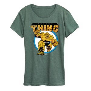 Women's - Marvel - Thing Logo Short Sleeve Graphic T-Shirt - 1 of 4