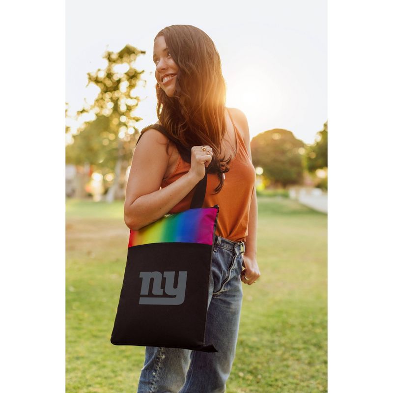 NFL New York Giants Vista Outdoor Picnic Blanket &#38; Tote - Rainbow/Black, 4 of 6