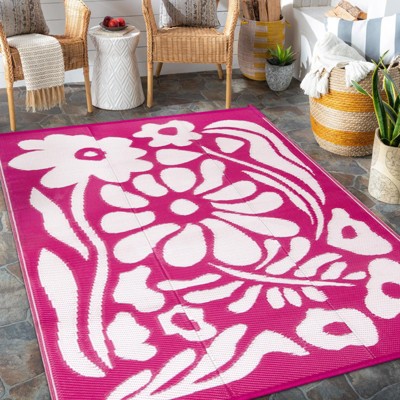 Lahome Outdoor Plastic Straw Rug-Waterproof Reversible Mat for Patio,Balcony,Deck,Backyard,Beach