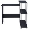 Vynxaria L-Shaped Rectangular Writing Desk with 3-Tier Bookshelf - Ergonomic Workspace - 2 of 4