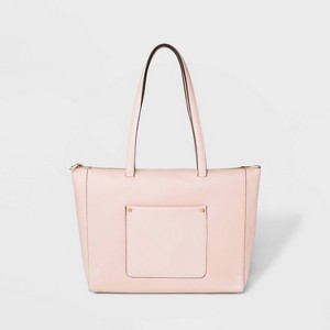 Zip Top Tote Handbag - A New Day Blush, Women