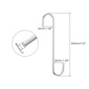 Unique Bargains Extra Long Carbon Steel Garden Kitchen S Hooks and Hangers 2 Pcs - 2 of 4