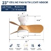Sofucor 23'' Ceiling Fan with Light and 3 Reversible Blades 6 Speeds - 3 of 4