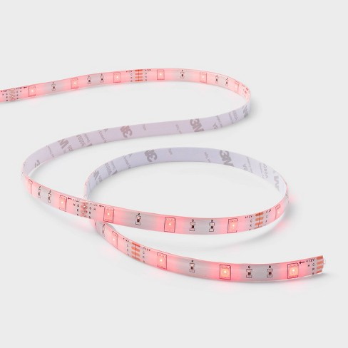 Cold white light, Battery led strip, Lighting with a small battery house,  CR2032