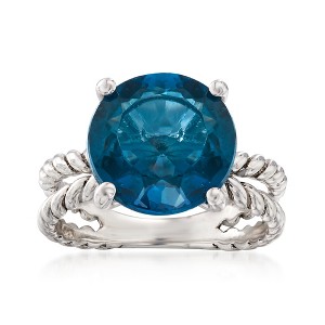 Ross-Simons 6.75 Carat London Blue Topaz Ring in Sterling Silver - 1 of 4