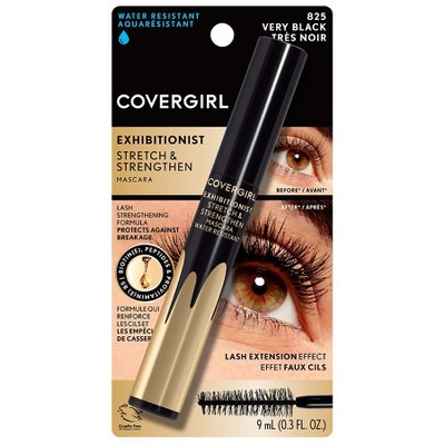 CoverGirl Exhibitionist Stretch & Strengthen Water-Resistant Mascara, 825 Very Black 0.3 fl oz