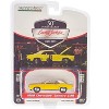 1969 Chevrolet Camaro Z/28 Daytona Yellow with White Stripes, Top, and Interior (Lot #1043) 1/64 Diecast Model Car by Greenlight - 3 of 3